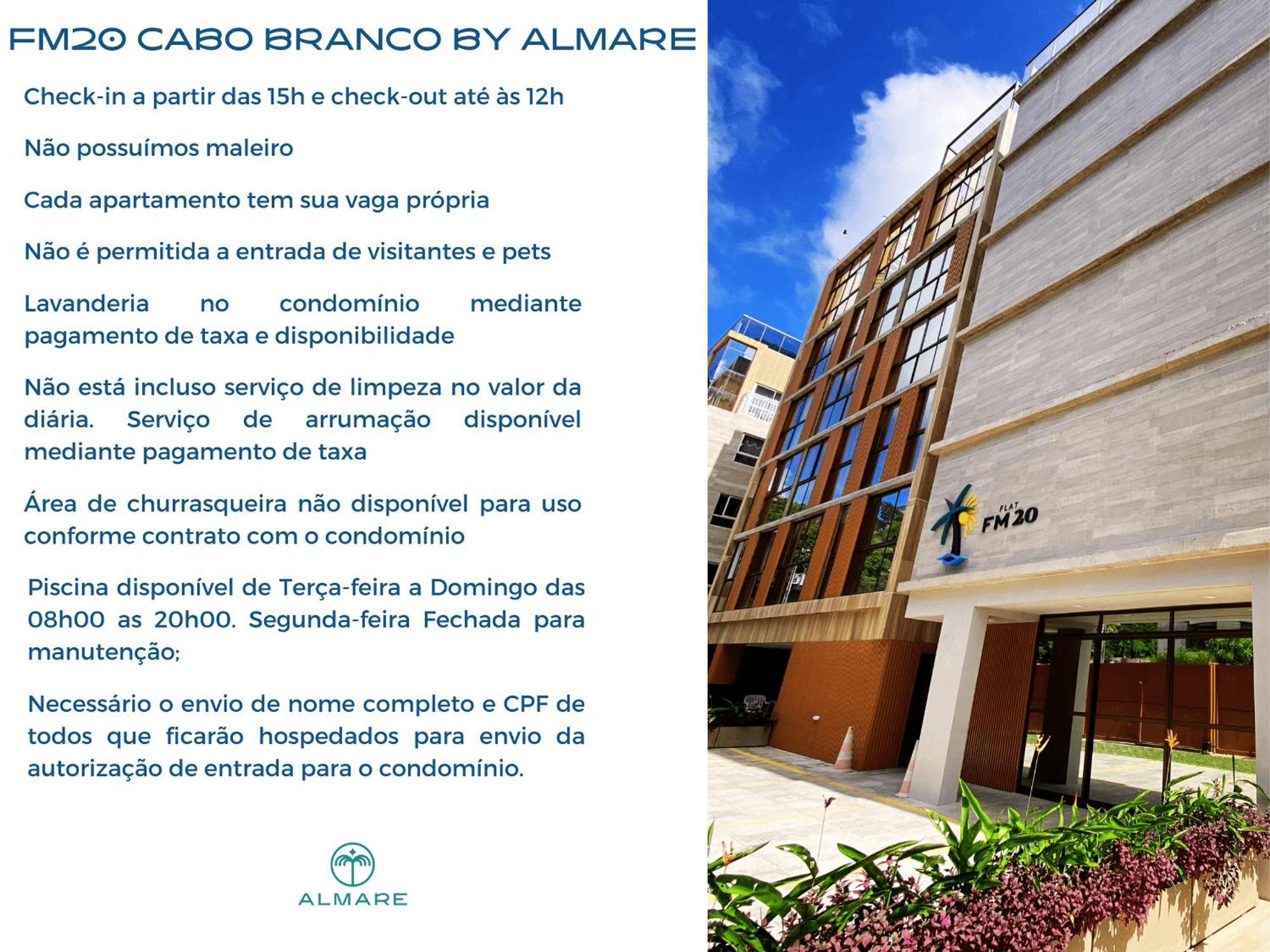 Flat Fm20 Cabo Branco Ocean - By Almare Appartement João Pessoa Buitenkant foto